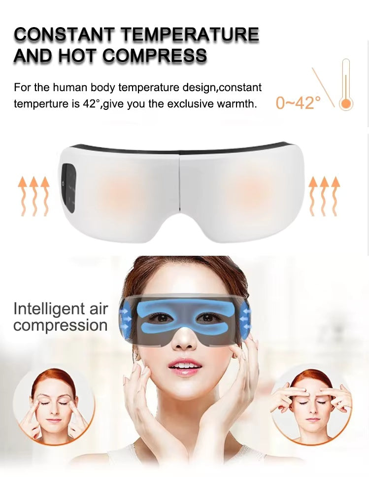WayOne Smart Eye Massager | 3D Air Compression & Heat Therapy