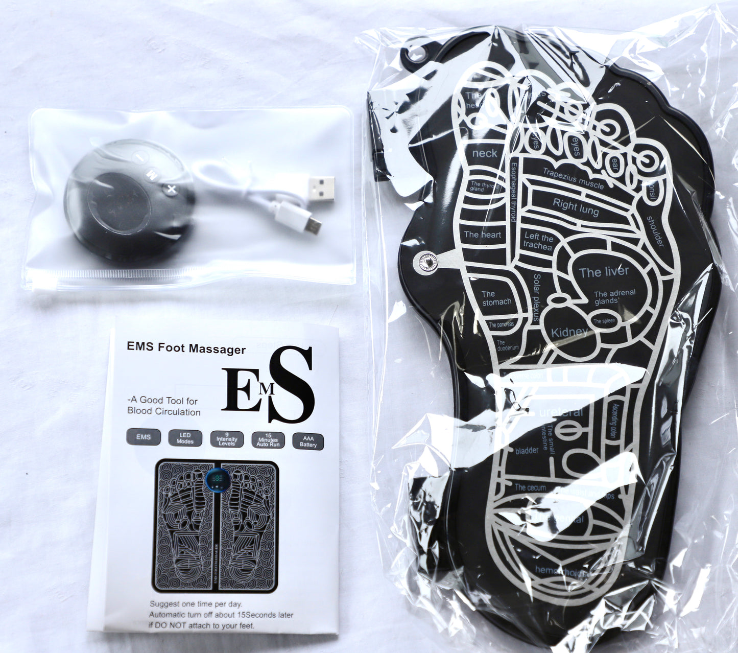 WayOne EMS Foot Massager Mat | 6 Modes Acupoint Reflexology