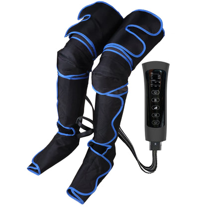 WayOne Air Compression Leg Massager | Full-Leg Heat & Vibration
