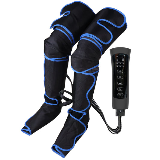 WayOne Air Compression Leg Massager | Full-Leg Heat & Vibration
