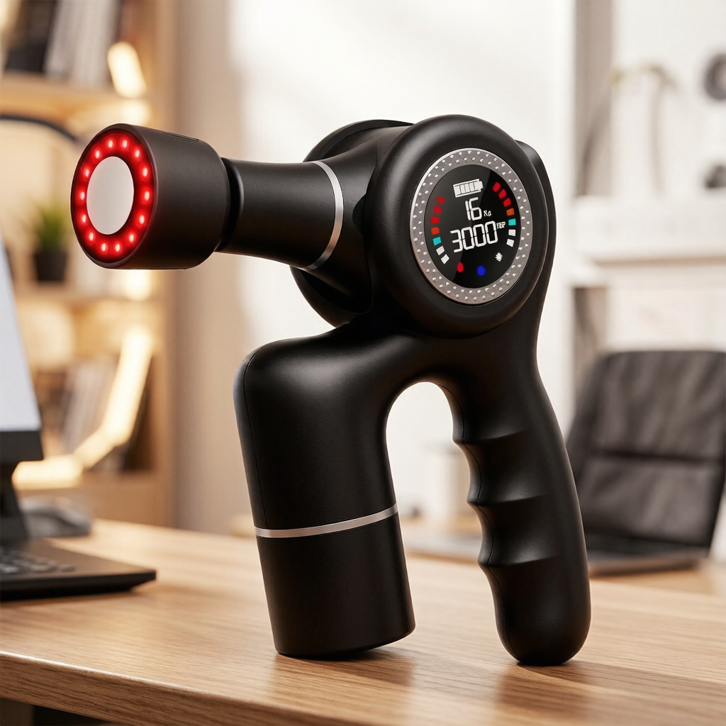 WayOne Elite Thermal Massage Gun | 12mm Deep Tissue Recovery