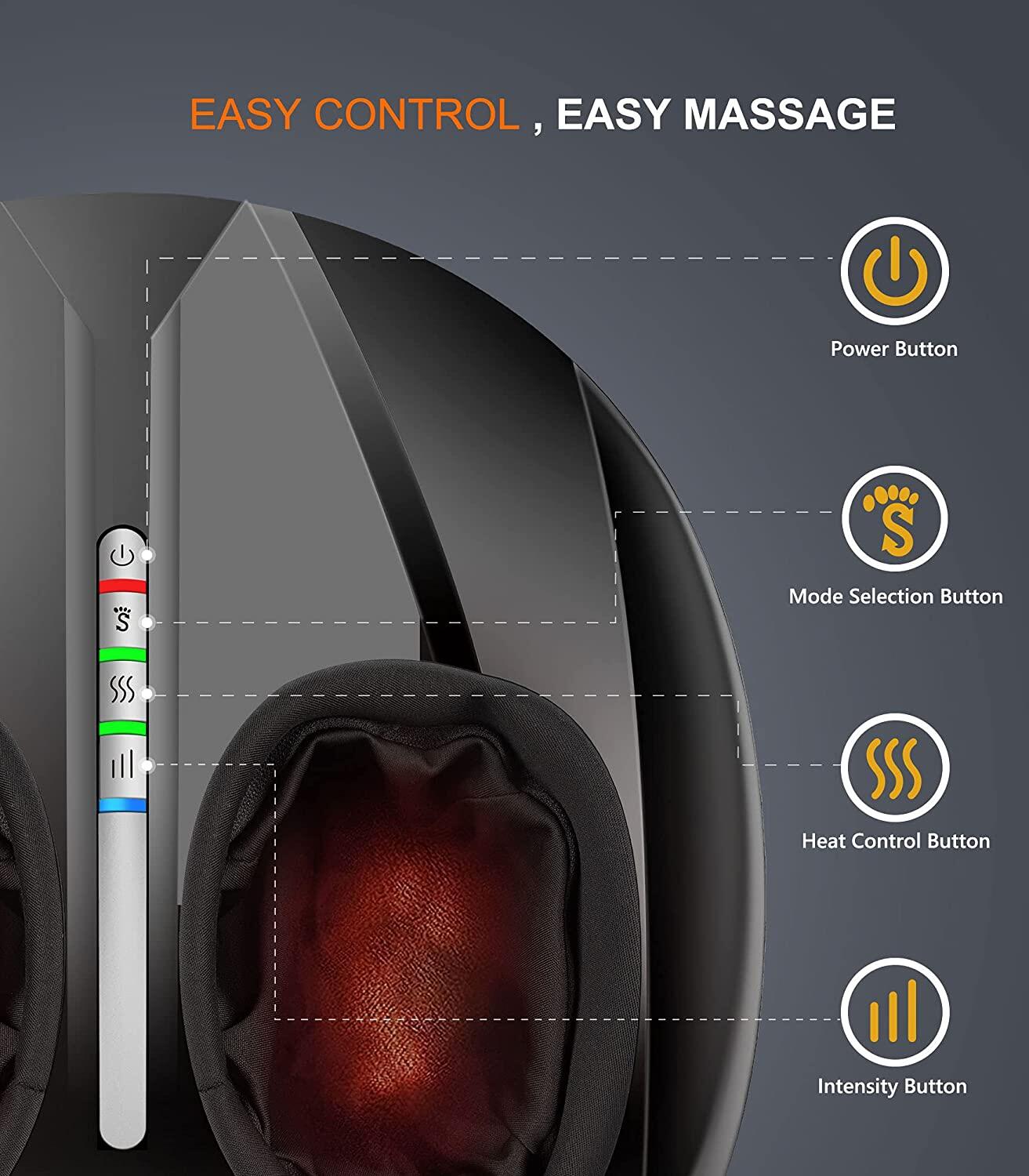 WayOne Shiatsu Foot Massager | 3 Massage Modes & Heat Therapy
